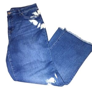 NWT Style & CO Straight Crop Tie Dye Jeans
